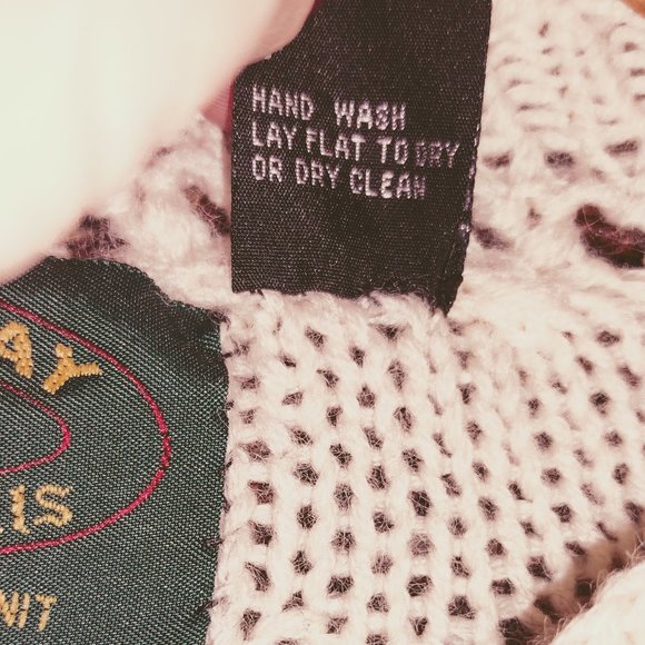 Maine Bay 100% wool sweater Fisherman Cable stitch sweater EUC - Picture 5 of 5